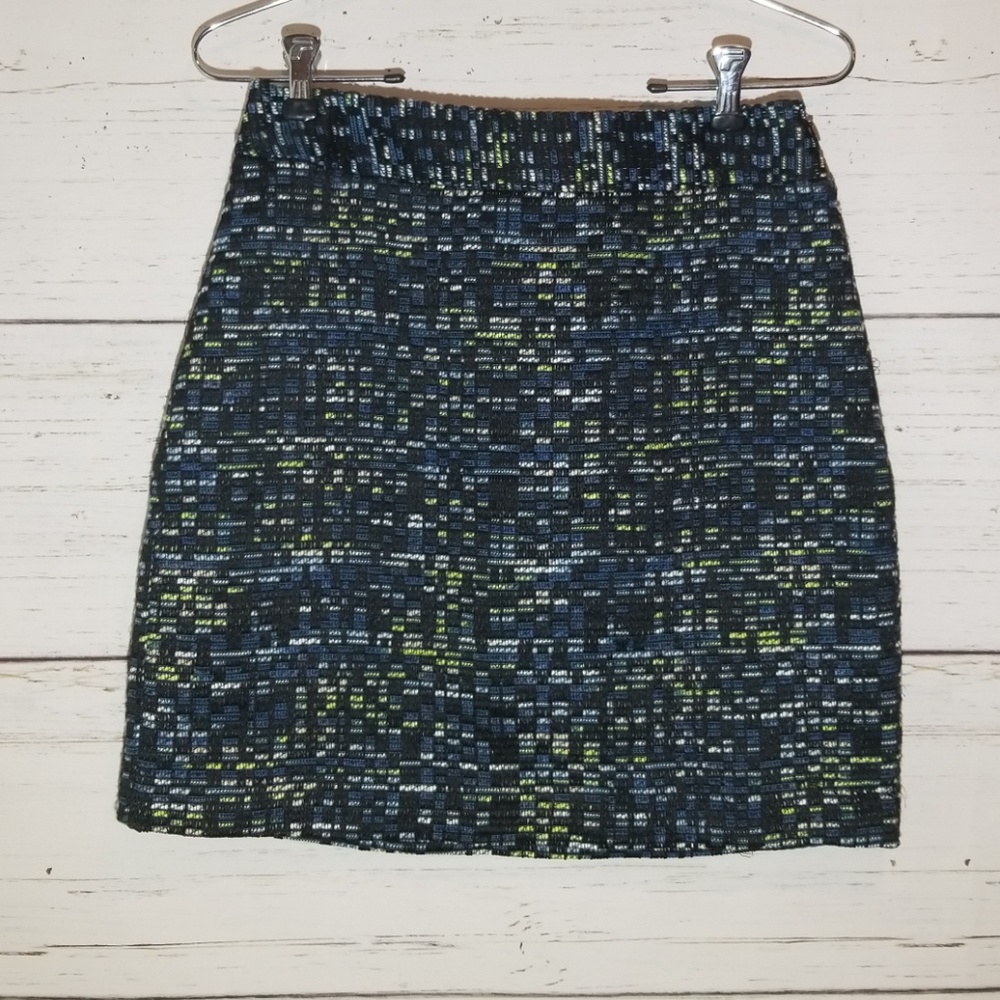 Loft Tweed Lined Mini Short Skirt NEW 0 Petite